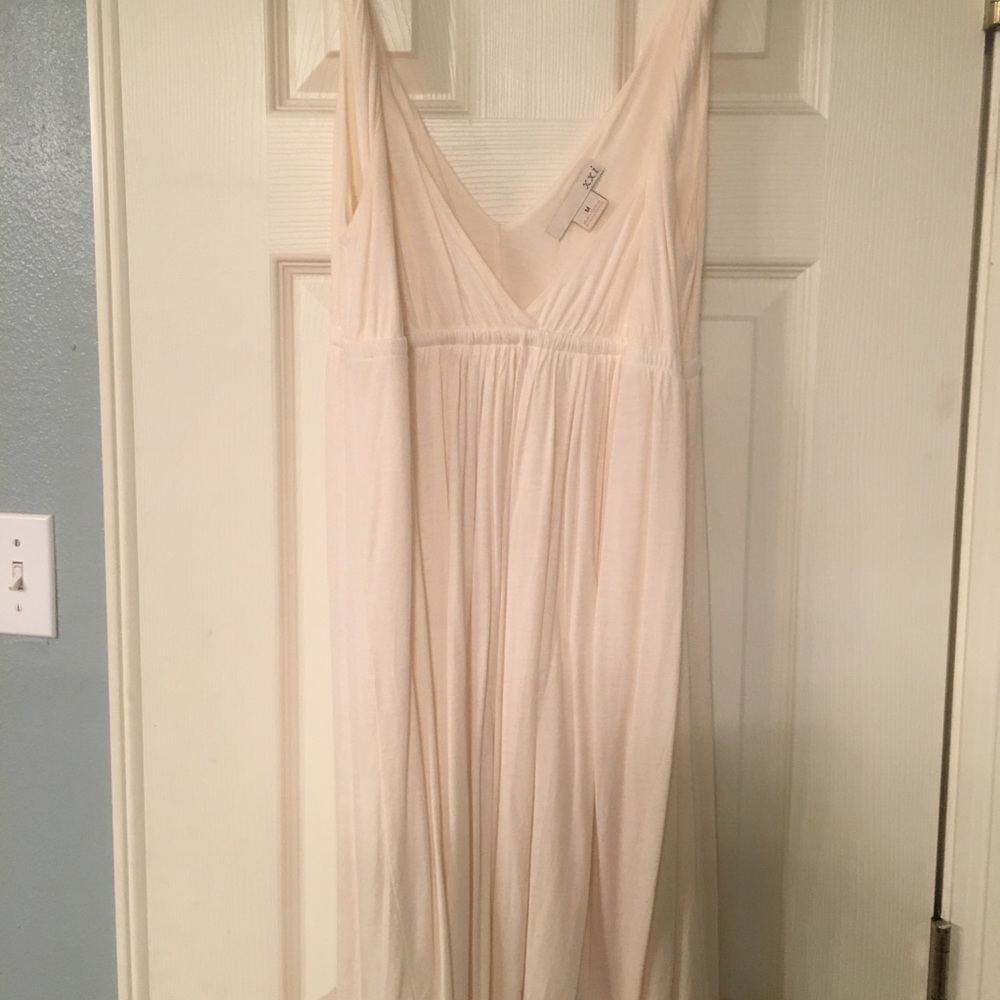Cream bubble sundress